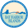 A logo of a bay harbor islands